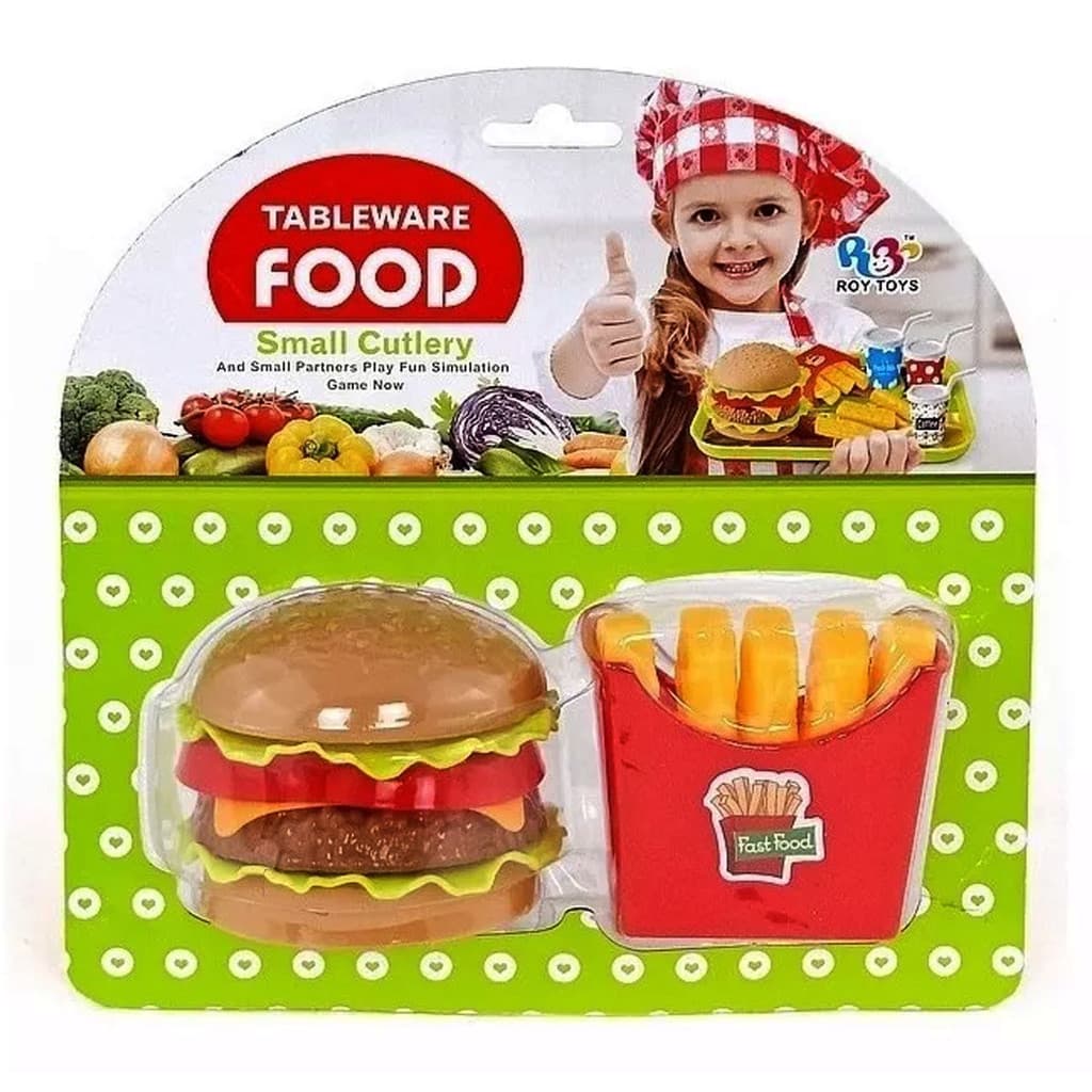 Brinquedo Infantil Comida Lanche Batatas Fritas