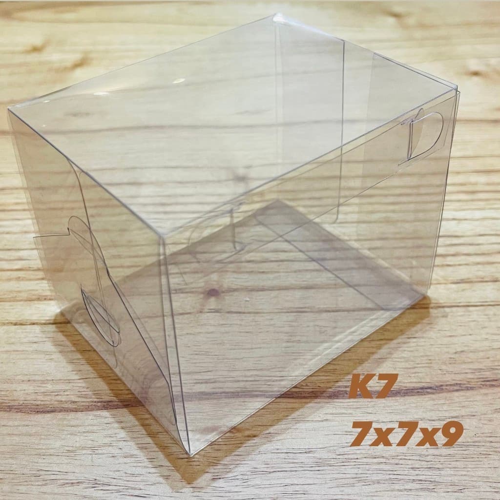 20~100 Caixa Cubo 7x7x9 Transparente Acetato ASSK K7