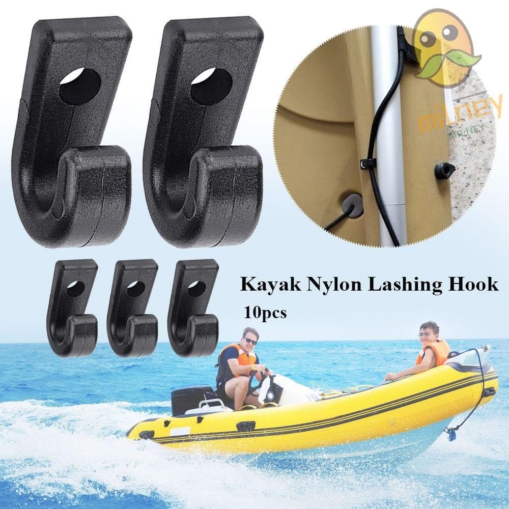 MILLNEY 10 Peças Fivelas De Caiaque Para Acessórios Bomba De Barco De PVC Gancho De Amarração De Nylon
