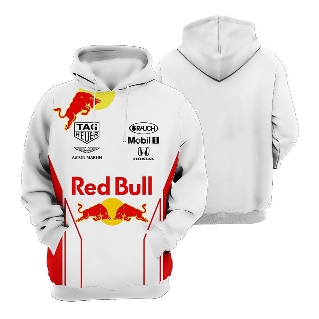 Moletom Blusa Red Bull Formula 1  3d Canguru Com Capuz