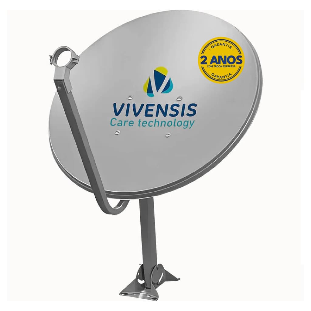 Antena Parabólica Digital Vivensis Banda Ku 60cm - SOMENTE ANTENA