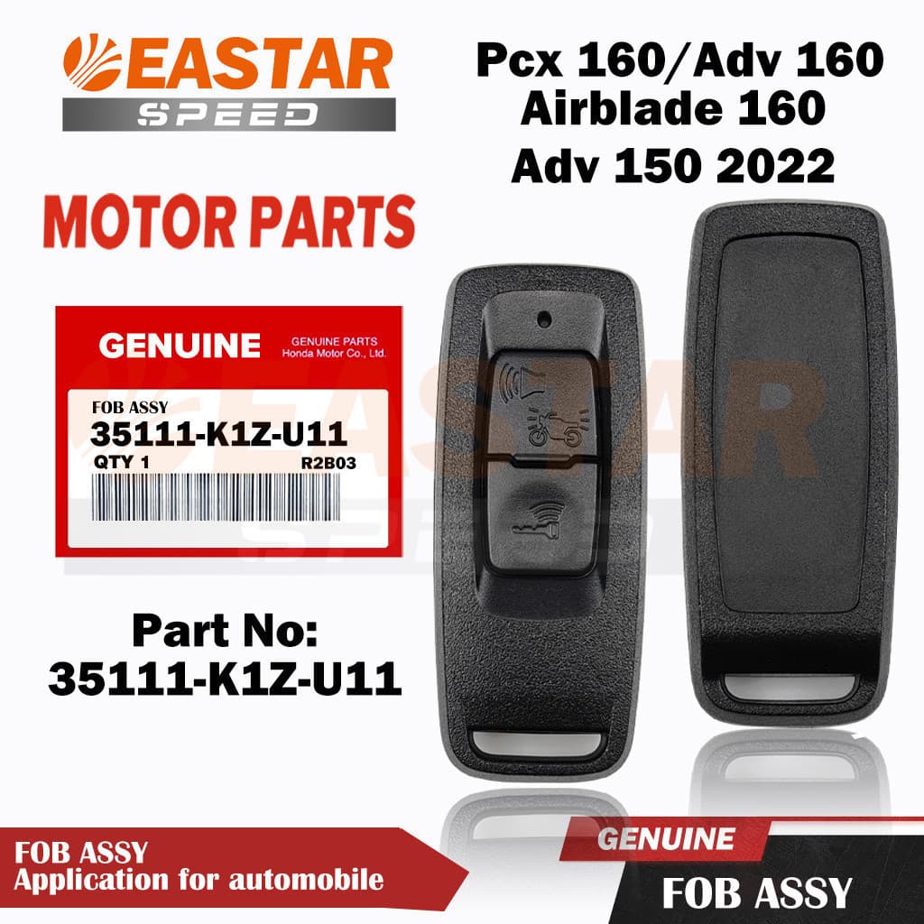 Chave Remota Genuína Original Para Pcx 160 (2021-2024)/Adv 150 2022/160/Airblade 160 (35111-K1Z-U11)