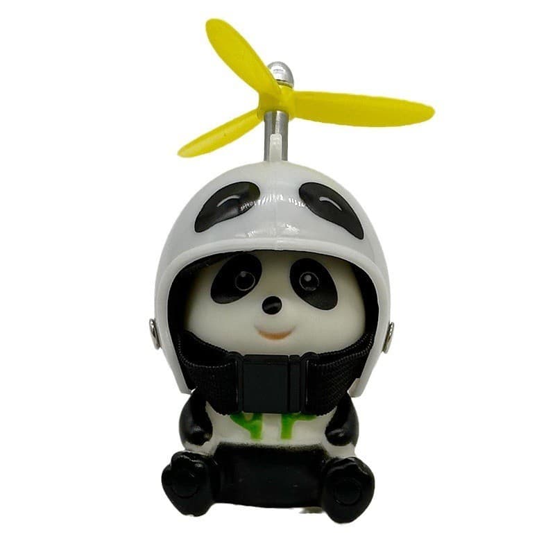 1 Conjunto panda Bonito Para Motocicleta Borracha Mini Duckling Acessórios Carros De