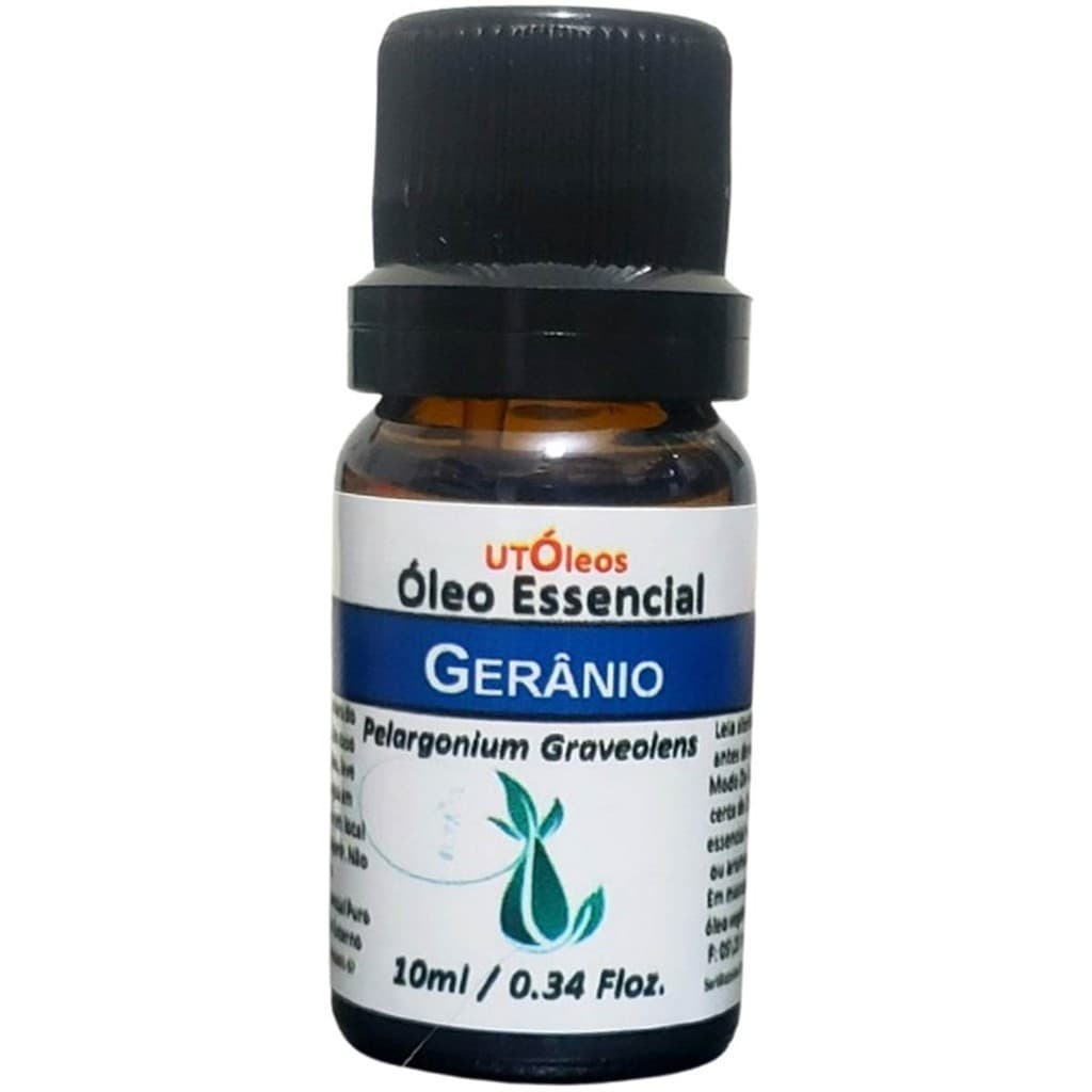 Óleo Essencial De Gerânio 10ml Natural 100% Puro