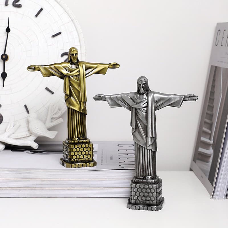 Estátua Miniatura Cristo Redentor Para Decoração 19cm