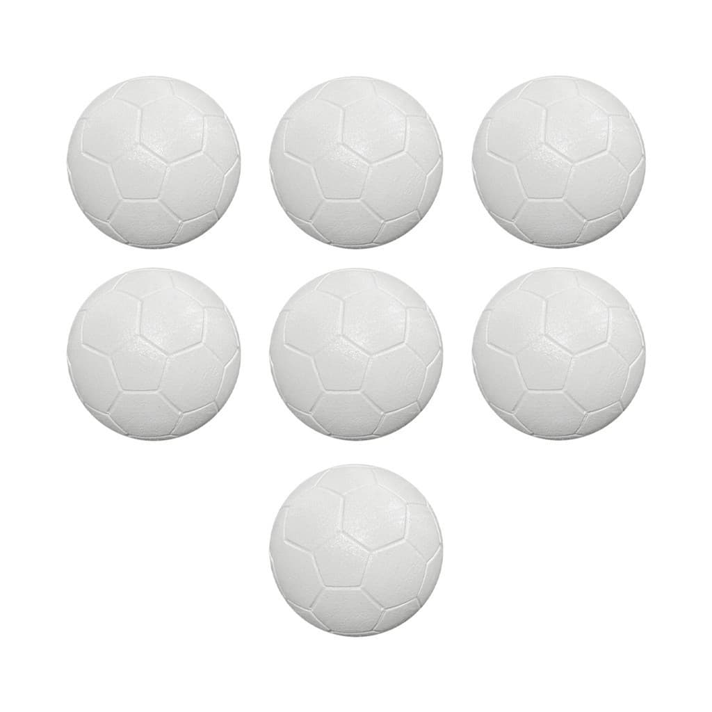 Bolinha de Pebolim Totó Branca 7 Peças Maciça Profissional Leve ALB