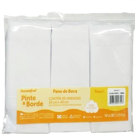 6/12/18 unidades Babete / Pano De Boca Pinte E Borde Incomfral