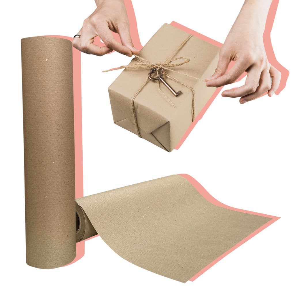 Papel Kraft Mix Bobina 60cm x 30mts Para Embrulho Pacotes Artesanato Embalagens Proteção Envios Correios Mascaramento