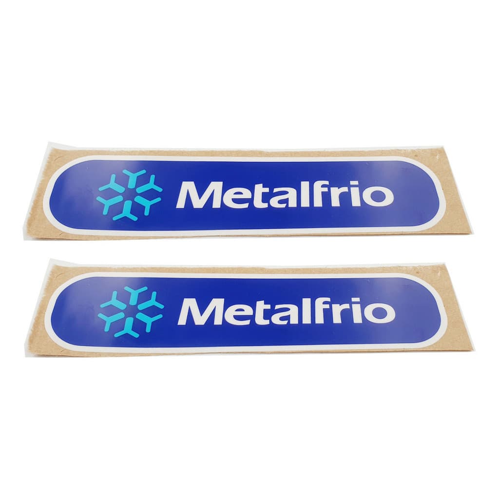 Emblema Metalfrio Para Veneziana Original 127x31mm - 2 Unidades