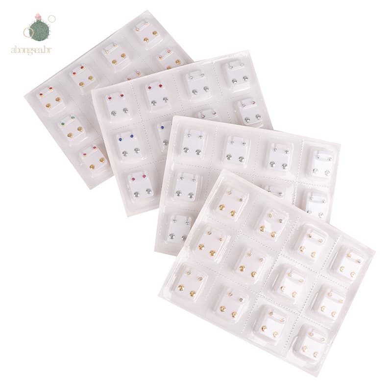 abongsea 24 Unidades De Brincos Ferramenta De Aço Cirúrgico Femininos