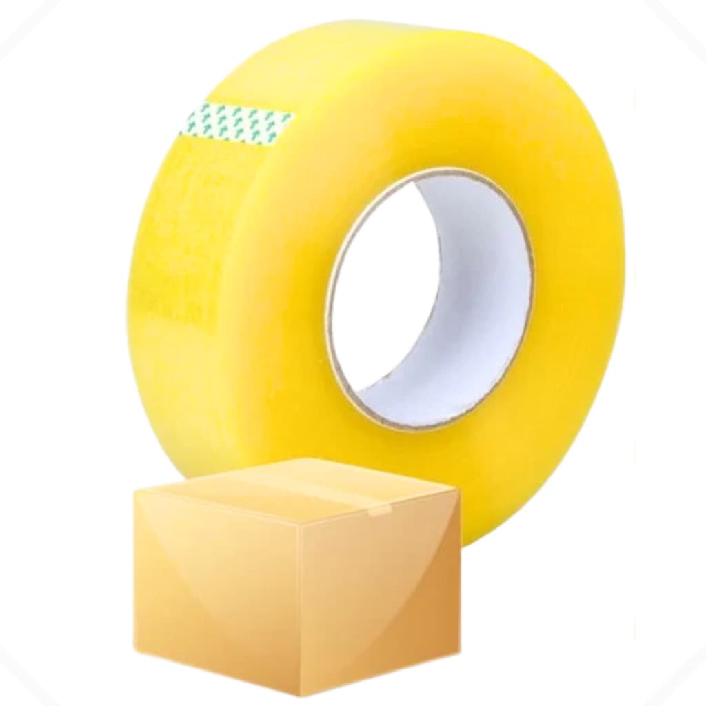 Fita Durex Larga 40mm 500m Real Transparente Grande Embalar Caixa e Encomendas