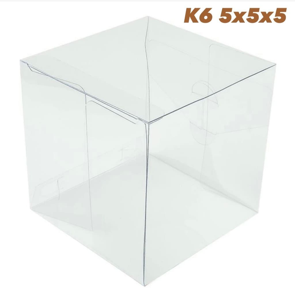 20~100 CAIXA CUBO 5X5X5 TRANSPARENTE ACETATO ASSK K6