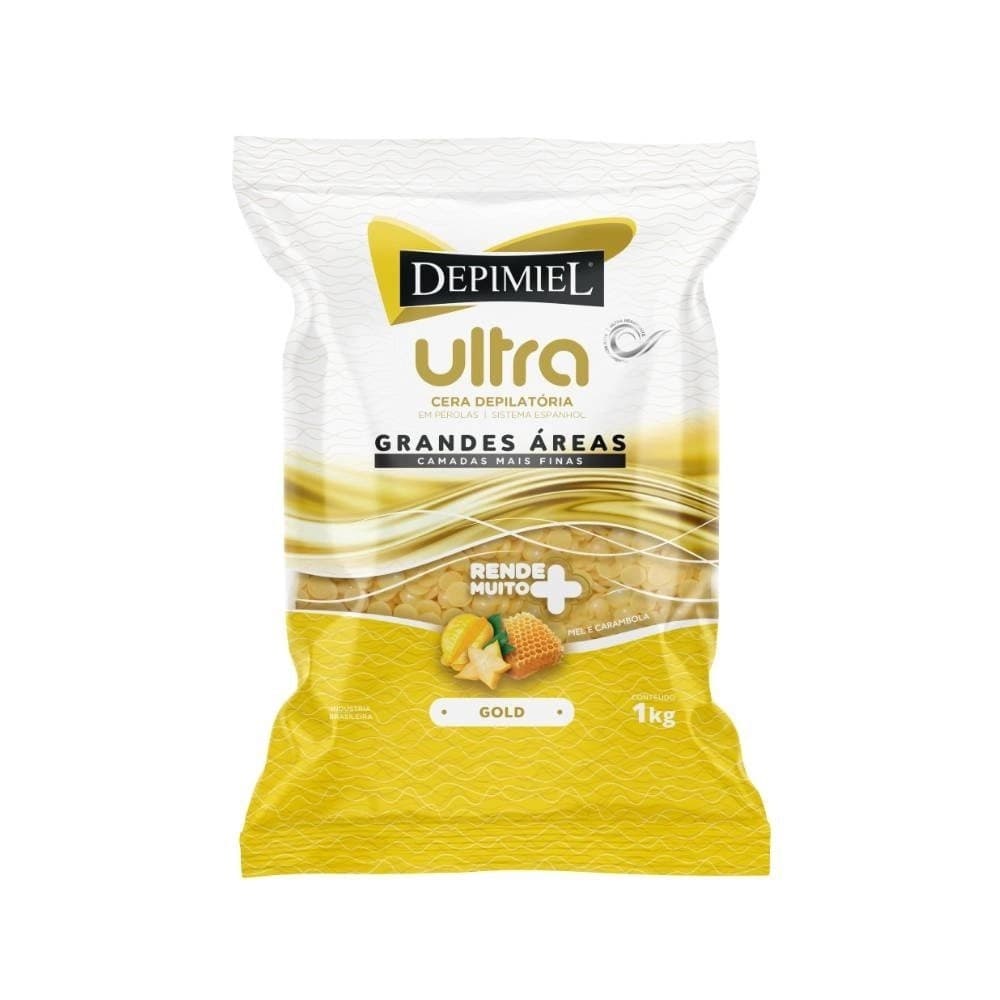 Depimiel Cera Depilatória Pérolas Ultra Gold 1Kg