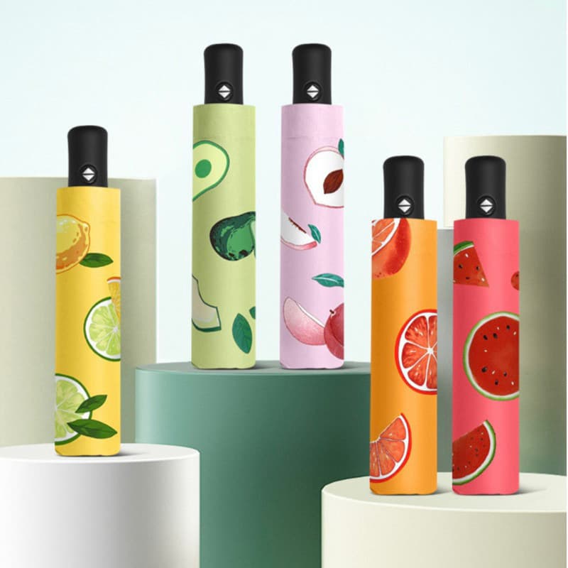 Guarda Chuva Automatico para Abrir e Fechar Com proteção UV fruta HG-351