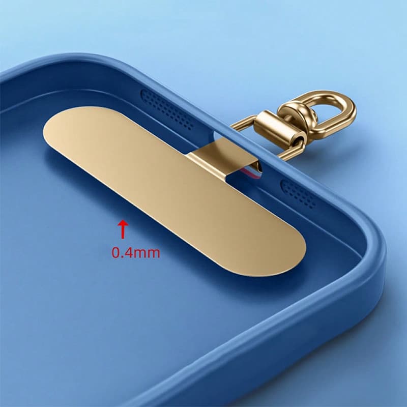 1 Pçs Novo Atualizado De Aço Inoxidável Celular Cordão Caso Telefone Universal Rotação 360 Graus Conector Segurança Peça