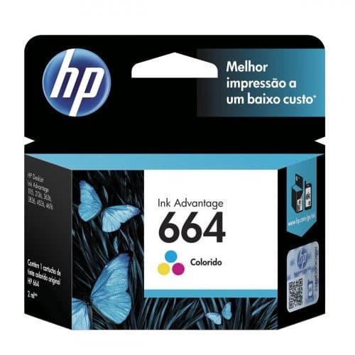 Cartucho de Tinta HP 664  F6V28AB