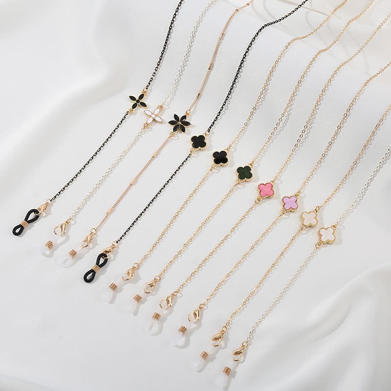 1 Pc Óculos Clover Glasses Lanyard Eyeglass Correntes De Anti-Perda De Sol Corda