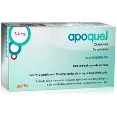 Apoquel 5,4 mg para Cachorro 20 Comprimidos