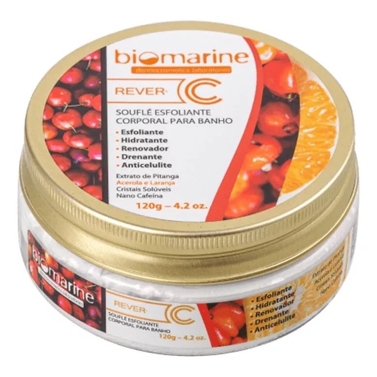 Rever C Souflê Esfoliante Corporal Para Banho 120g Biomarine