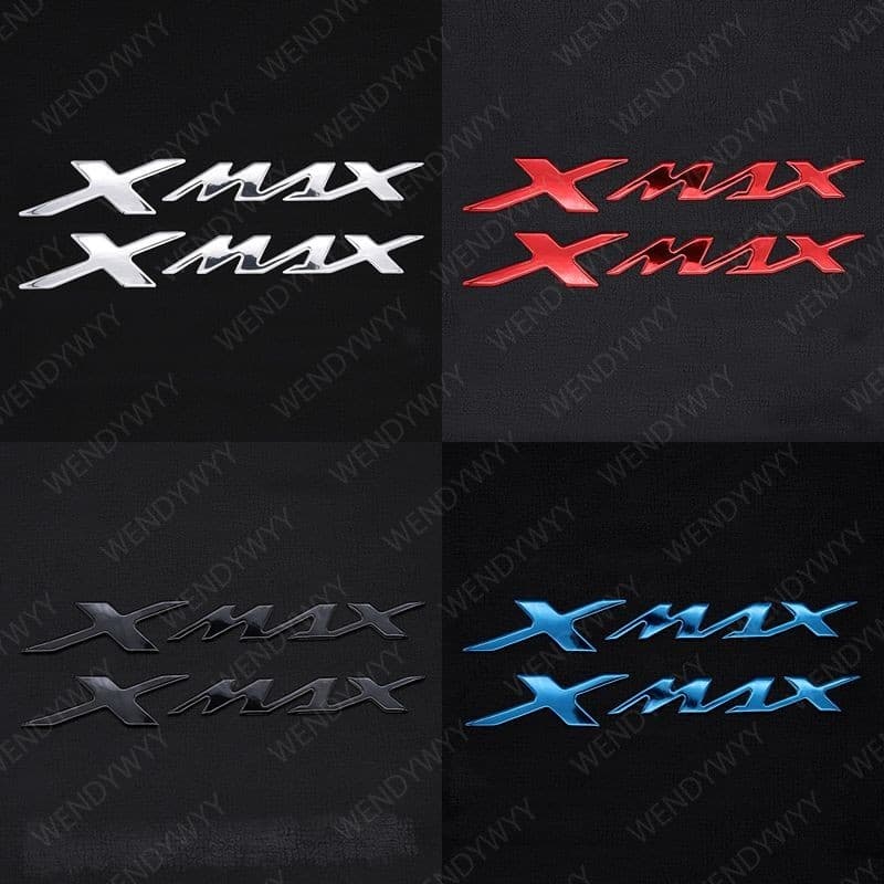 2pcs 3D Carta Emblema Decalque De Roda Do Tanque Adesivo À Prova D'água Para YAMAHA XMAX 300 250 400 125 Decoração De Motocicleta