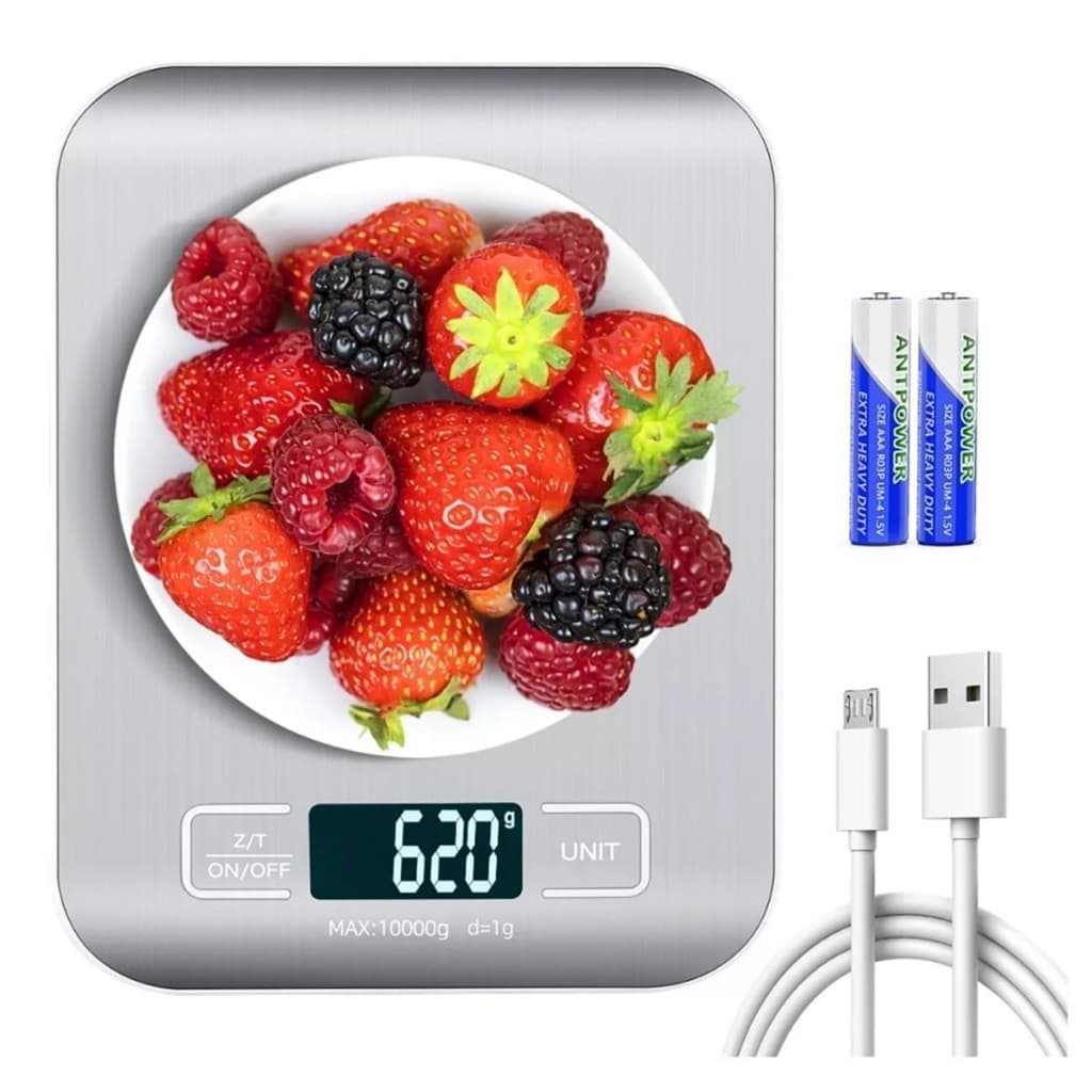 Balança Digital de Precisão para Cozinha - 10kg, Alta Precisão, Ideal para Kit de Eletrodomésticos e Uso Profissional