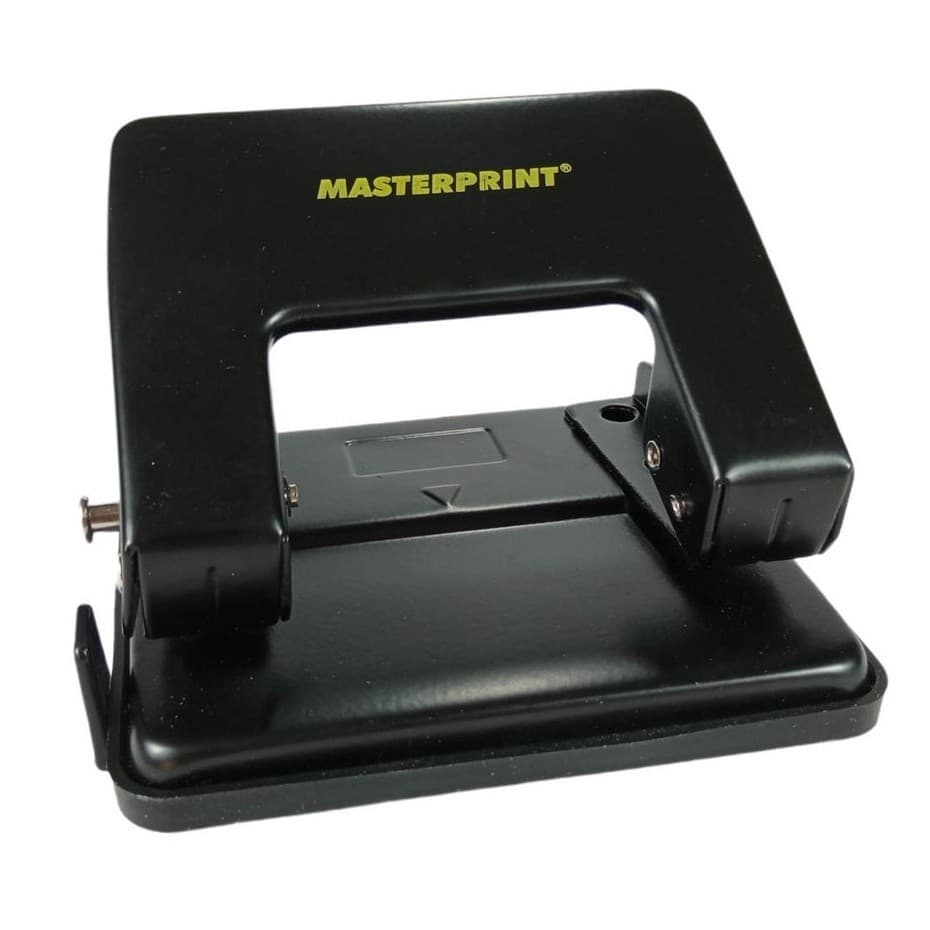 Perfurador Furador de Papel Com Margeador Para 20 Folhas em Metal Aço Resistente MasterPrint