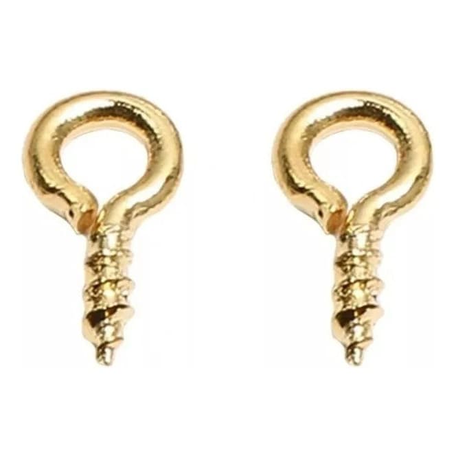 Mini Pitão Rosqueável Prata/dourado 100 Pcs -5x10mm