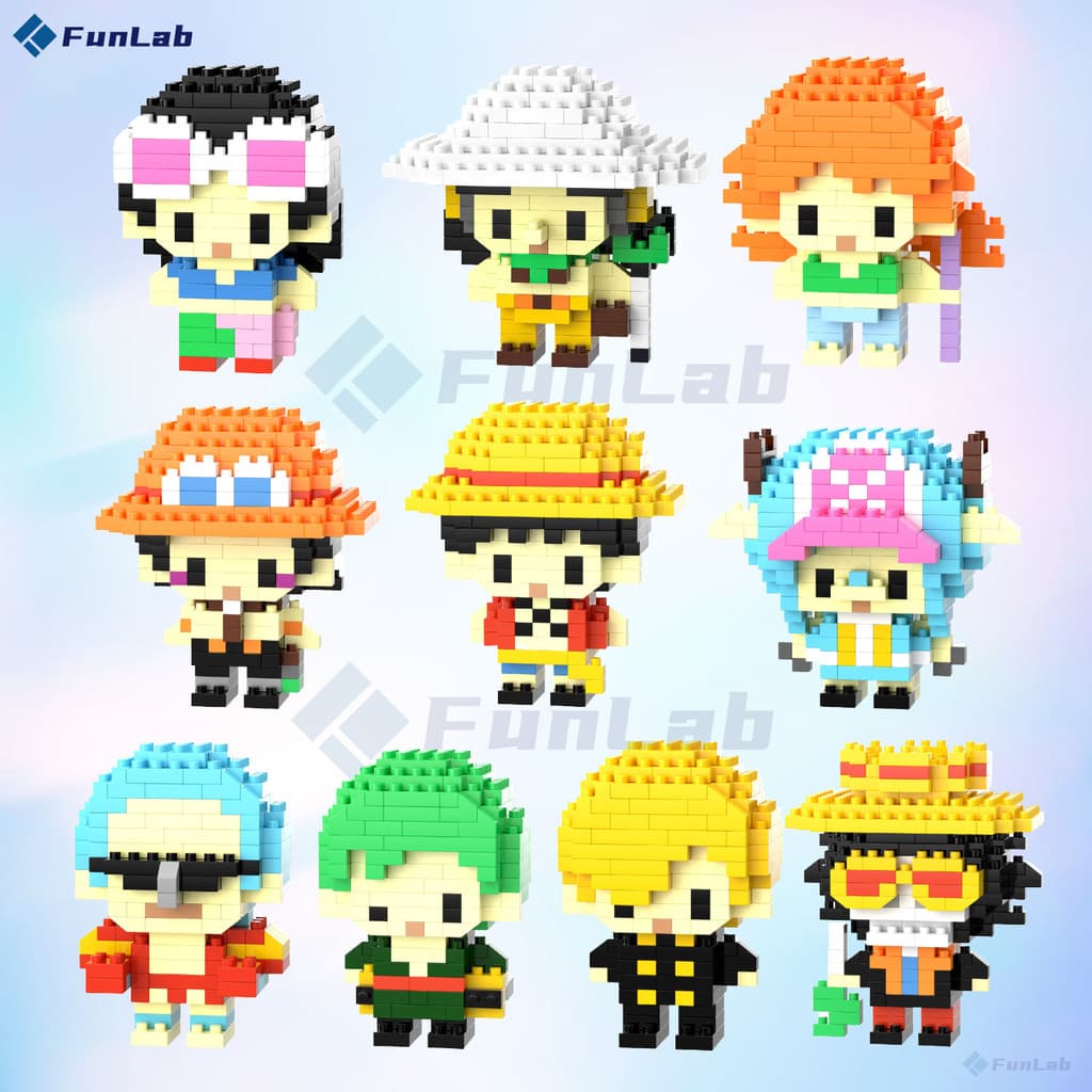 Blocos de Montar Anime: Miniaturas Criativas para Fãs! Brinquedos de Montar