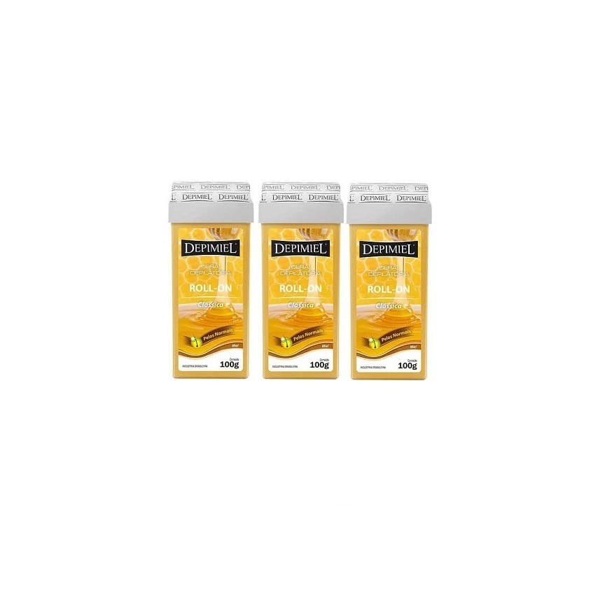 Kit 3 Refil Cera Depimiel Roll On Clássica 100G