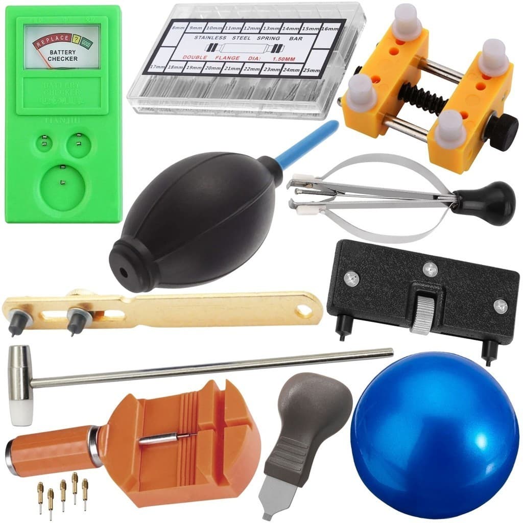 kit ferramentas para relojoeiro completo premium  reparo de relógios