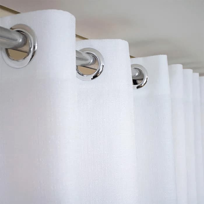 Cortina grande Ilhós Cromado 3 x 2,20 Oxford Para Quarto Sala Escritório