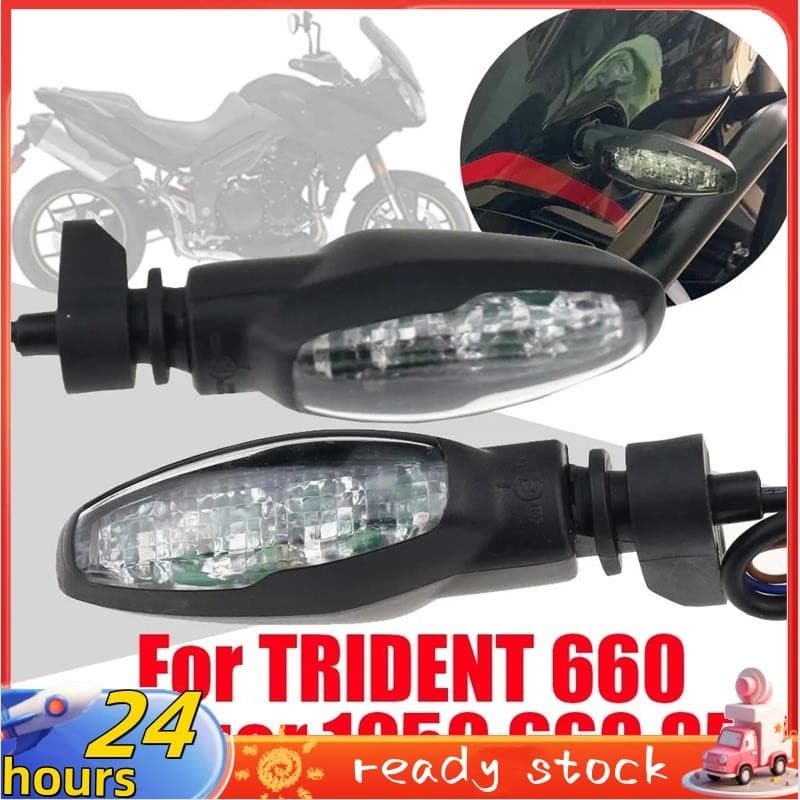 2 Luzes Indicadoras De Mudança De Direcção PCS LED Pisca-Pretas Para Motocicletas Tiger 800/1200/900 Speed Triple 17-20