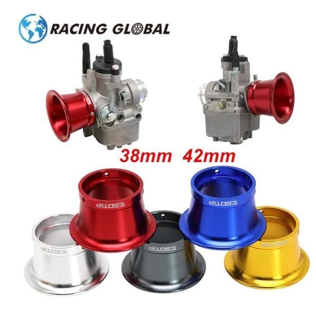 38mm/42mm Air Intake System for Dellorto PHBL PHBH Carburettor Air Filters Trumpet