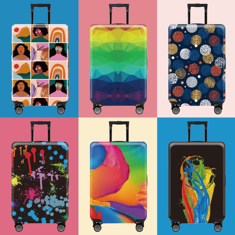 Viajar com uma única abertura na parte superior, uma caixa protetora para o compartimento da bagagem, uma tampa de poeir