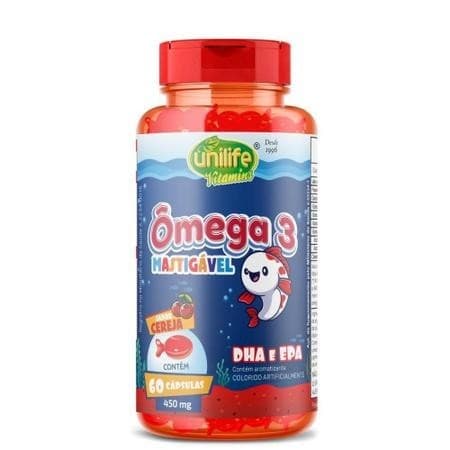 Omega 3 Kids Mastigavel 60 Capsulas - Unilife