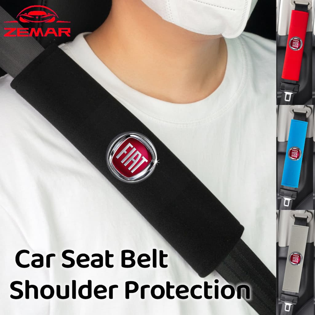 2Pcs Fiat Universal Car Seat Cinto De Segurança Do Assento Carro Cobre O Ombro Protetores Interior Ac For Uno Toro 500 Bravo Punto Palio Argo Stilo Strada Mobi