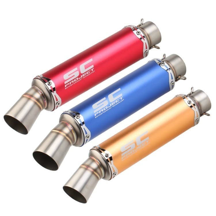 51MM Entrada Universal Sino Boca Ponta De Escape Da Motocicleta Deslizamento-on 2 Polegadas Silenciador Do Tubo