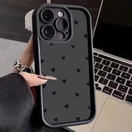 Capinha Capa de silicone Anti-impacto Adamantium Amor para iPhone 11 12 13 14 15 16 17 pro max plus case