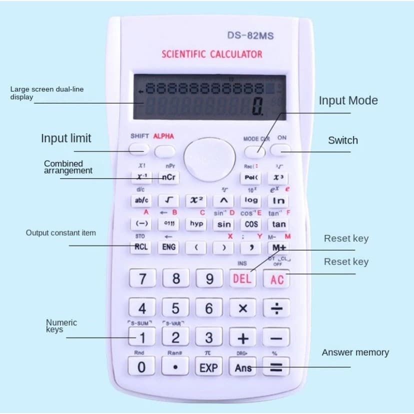 Calculadora Cientifica De Engenharia Para Estudantes  240 Funções Calculadora Colorida