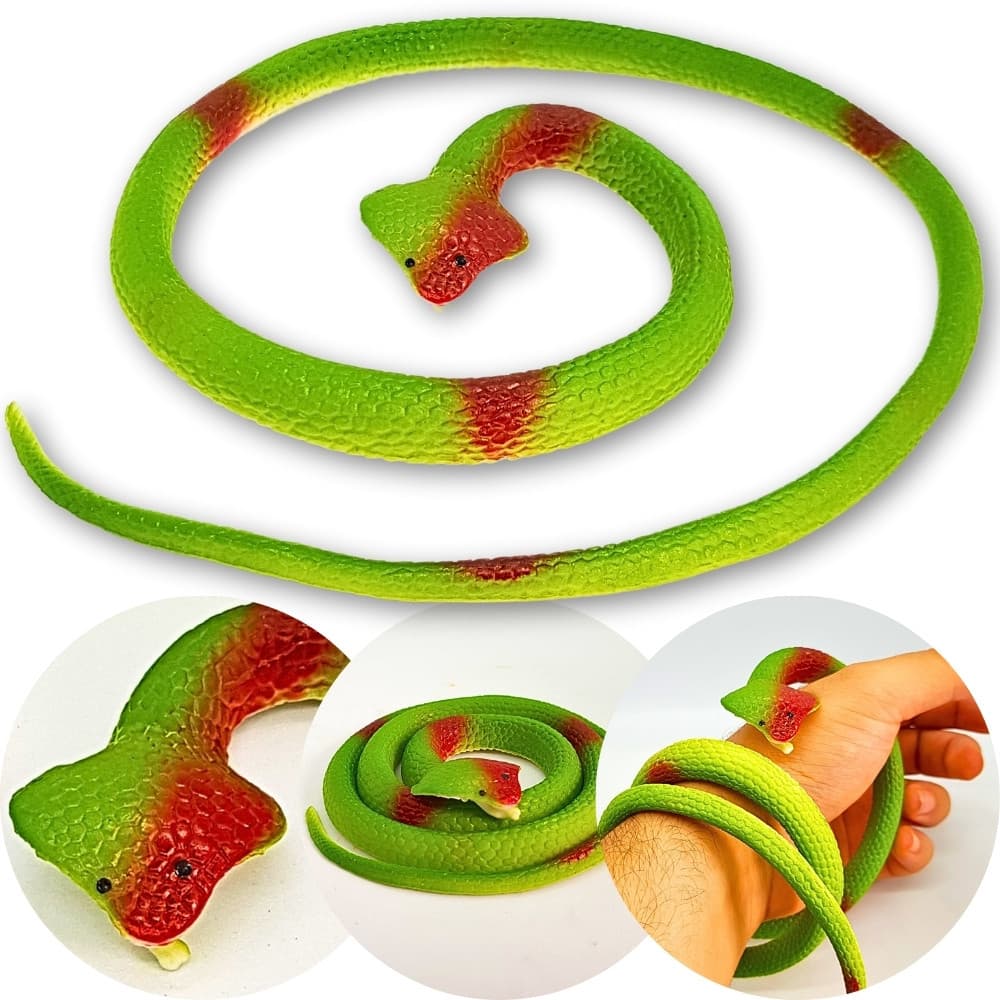 Cobra de Borracha Elastica de Brinquedo Pegadinha Assustar