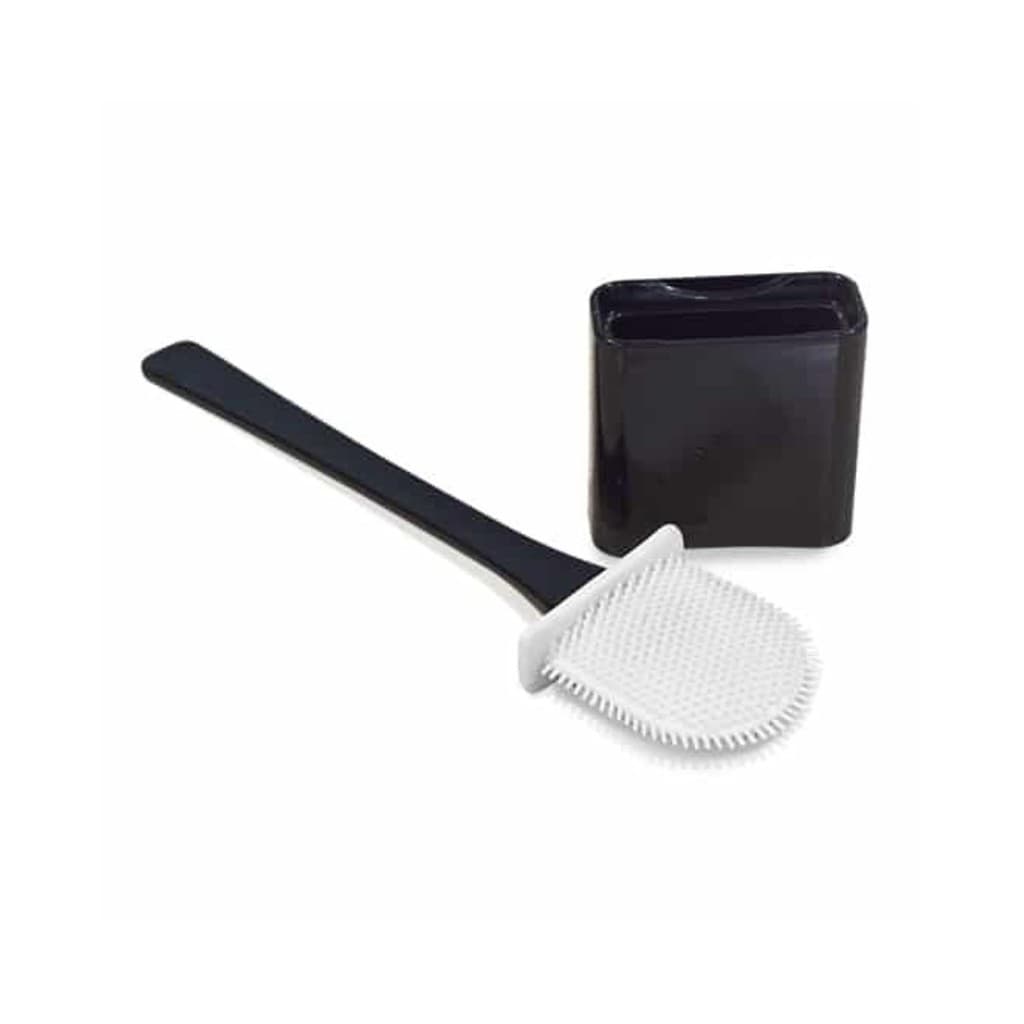 Escova Sanitária de Silicone Preto Arqplast Escova Limpar Privda Compacta Fácil Limpeza