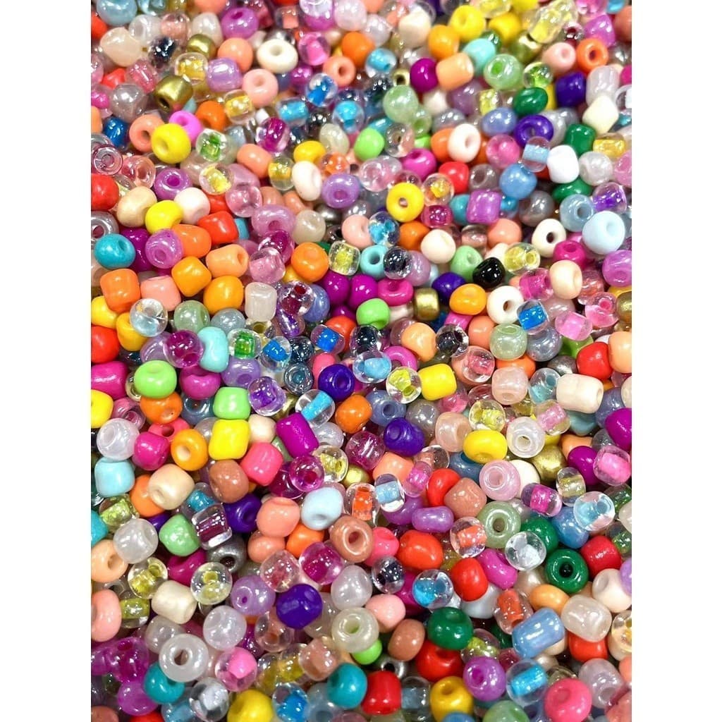 Contas de arroz coloridas misturadas 3100 250g