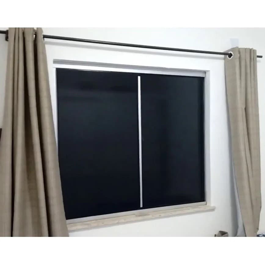 Adesivo Preto Blackout para Janela e Porta - Bloqueio Total de Luz Solar 3m x 45cm