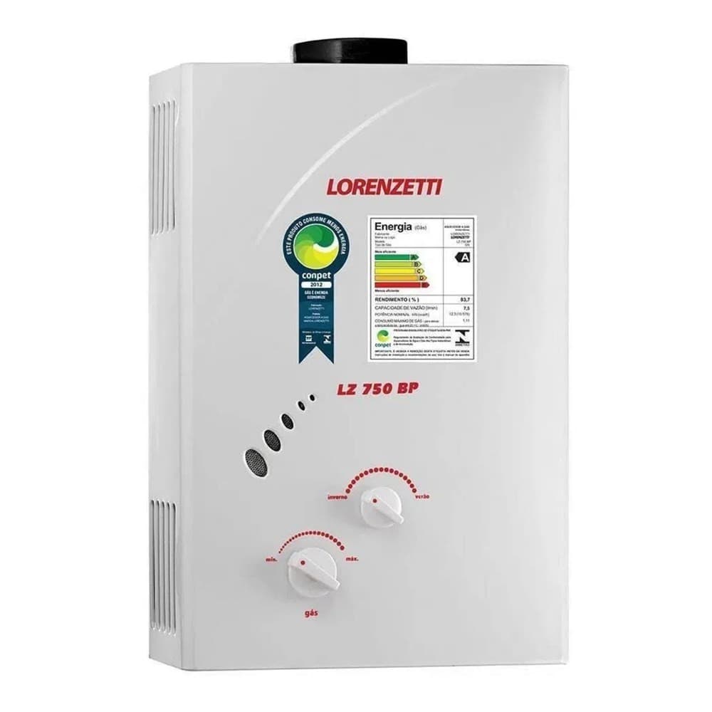 Aquecedor A Gás 7 L/Min Lorenzetti - Lz750BPGN