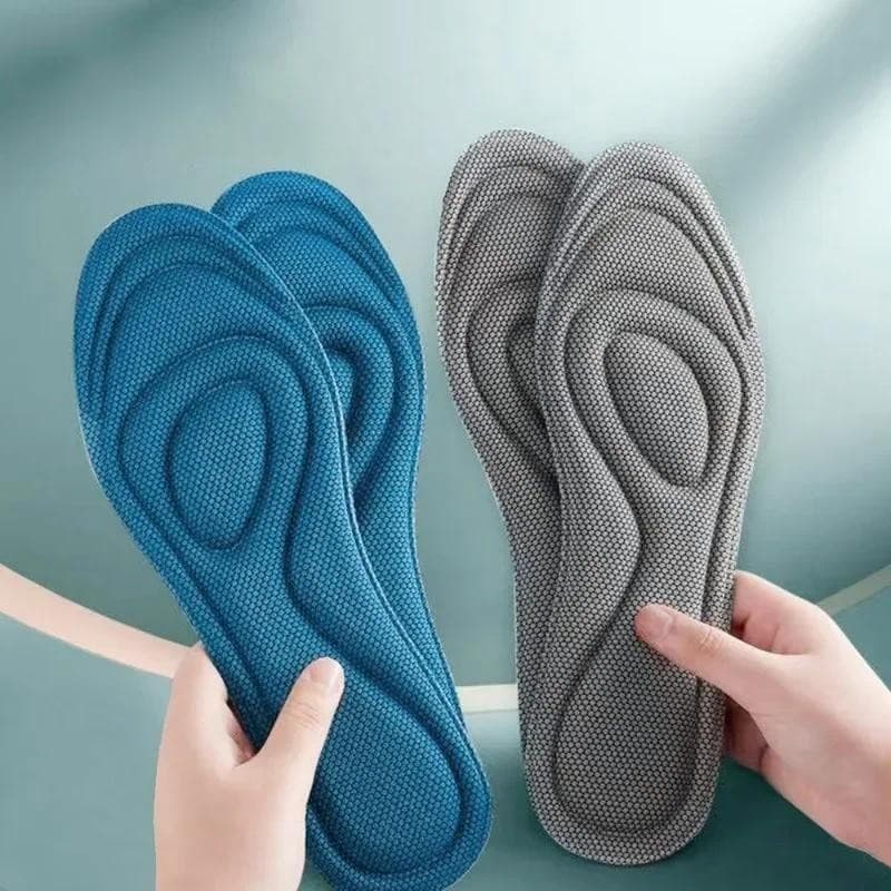 2Pcs Palmilhas Ortopédicas De Espuma De Memória Para Homens Mulheres Sapatos Desodorização Antibacteriana Absorção De Suor Inserir Pads De Corrida Esportiva