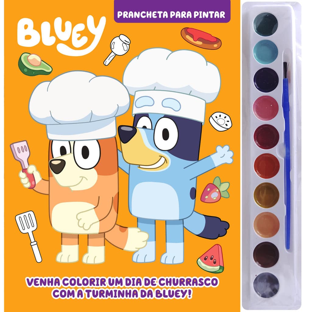 Bluey Prancheta para Pintar