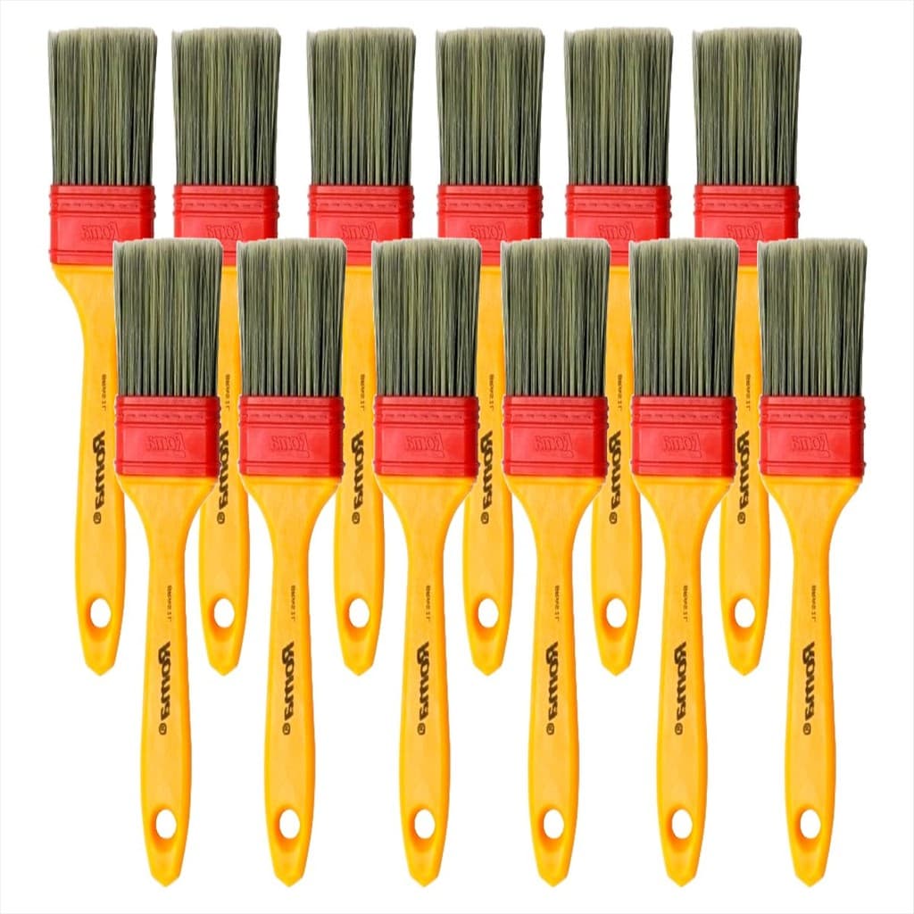 Kit 12 Unidades Trincha Pincel 1 Polegada 317 Roma