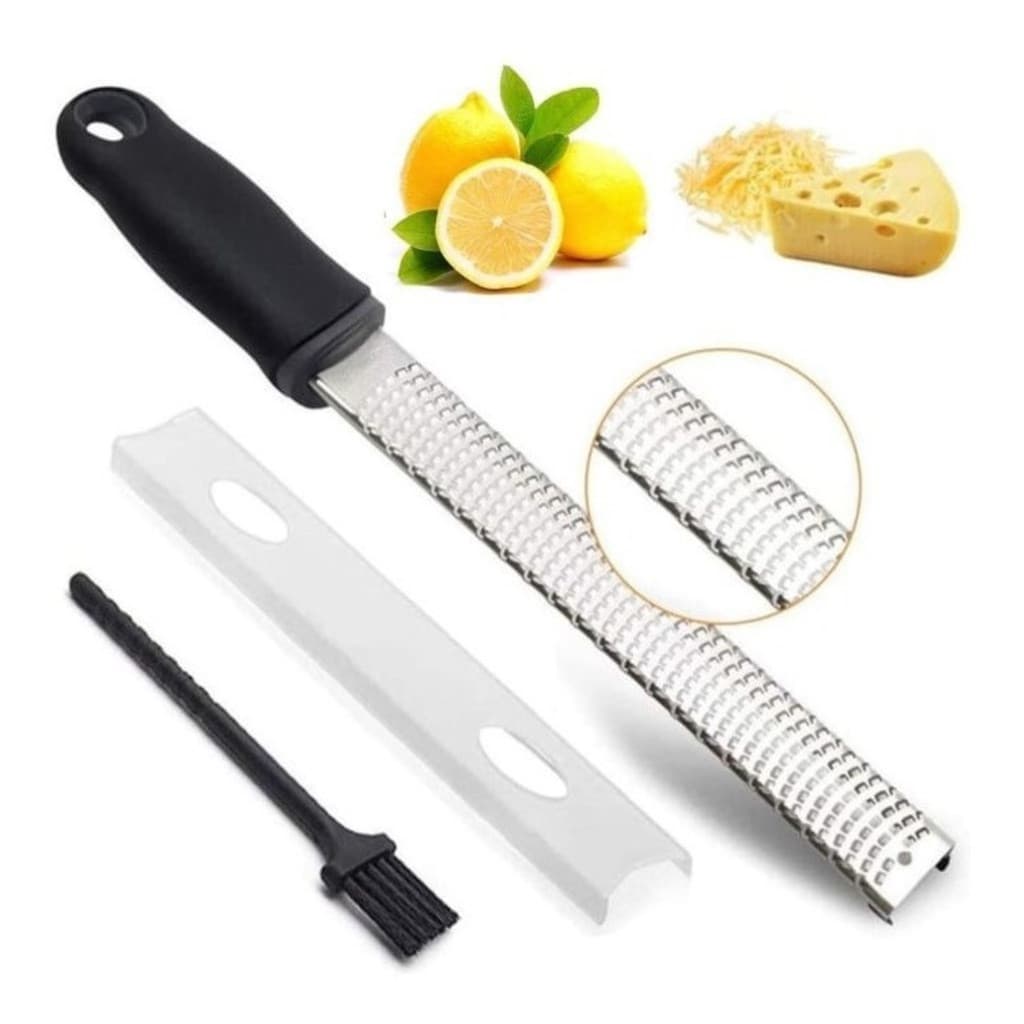 Ralador Zester Culinário Raspas Limão Laranja Profissional Inox Extra Fino