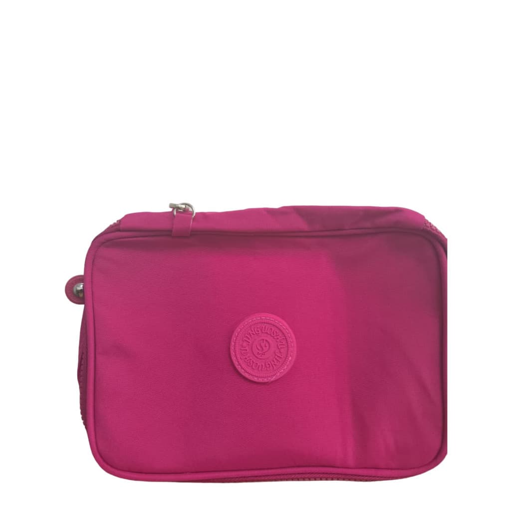 Estojo Box Grande Case Com Alça e Divisória Organizador Com Zíper JORGE