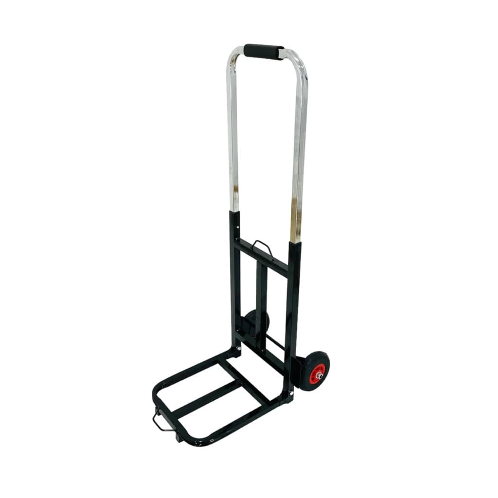 Carrinho Carga Transporte Reforçado Retrátil Ferro Rodas Mudança Galpão 100kg